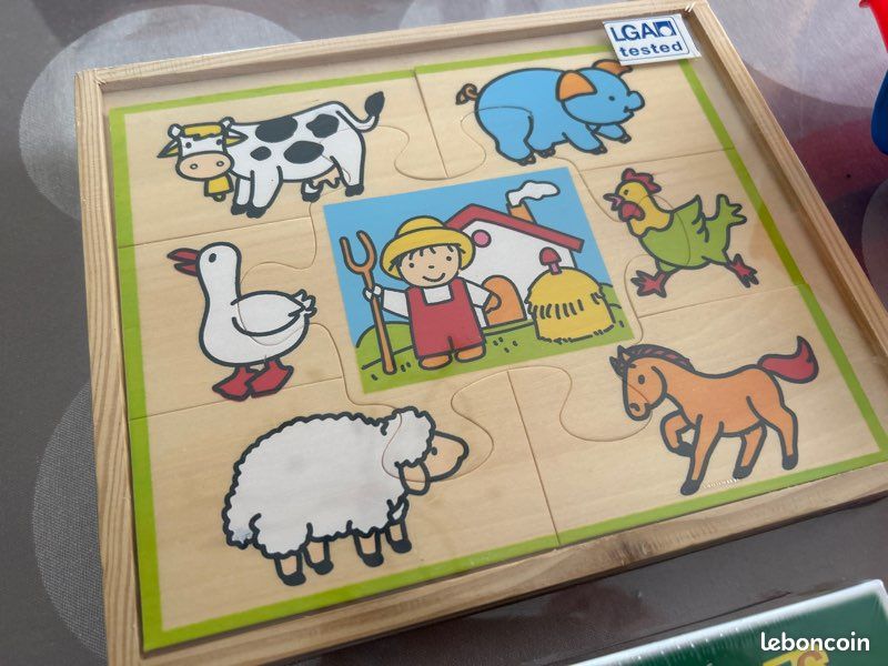 Lot jeux puzzle neuf chiffres lettres éponges 3-5 ans (image 2)