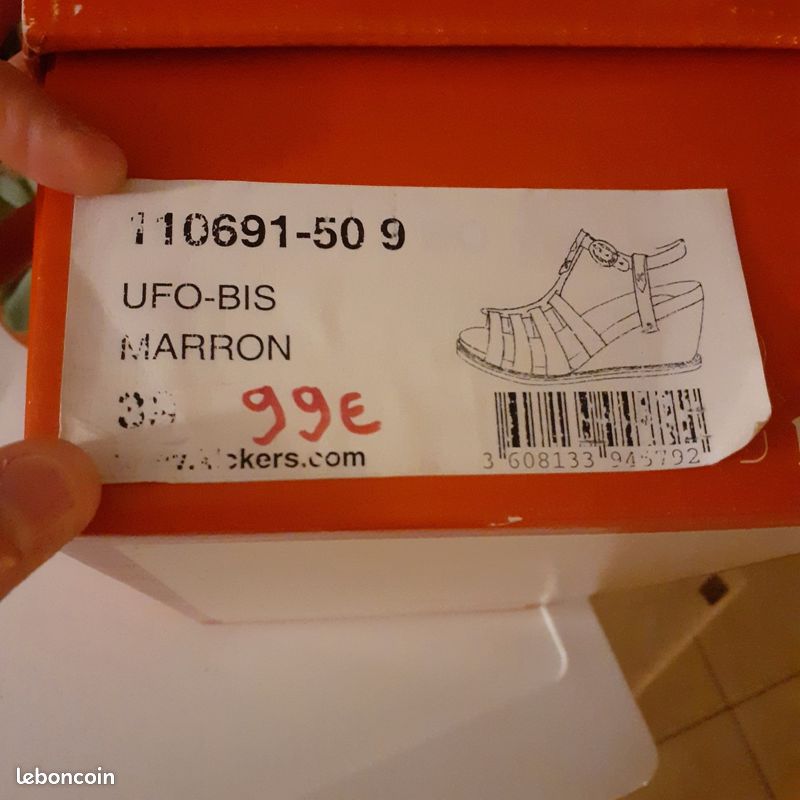 Pieds-nus Kickers marron (image 4)
