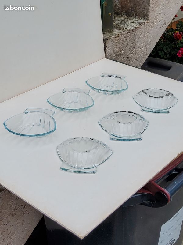 Lot de 6 Ramequins "Coquille Saint-Jacques" Vintage - Pyrex France (image 15)