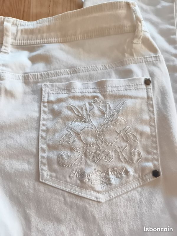 Pantalon blanc taille 44 très bon état (image 5)