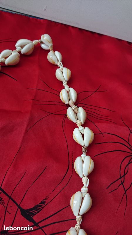 Lot de 4 colliers vintage en coquillages – Années 70/90 – Fait main (image 12)