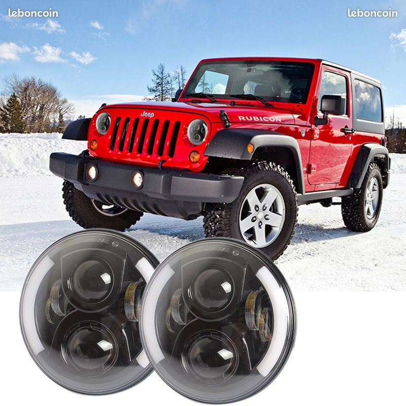 Phares LED Jeep Wrangler TJ & JK Europe