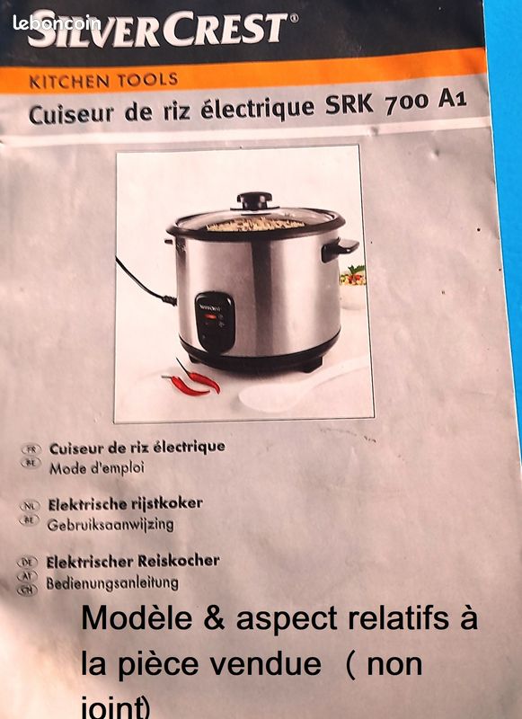 Cuve Intérieure 1L Pour Cuiseur à Riz - Récipient De Rechange En Alliage Aluminium Doré 18,5 Cm