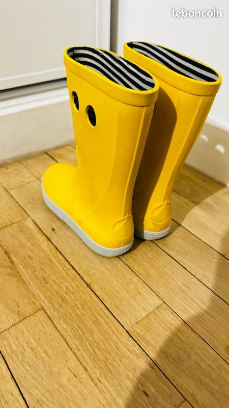 Trappeur Botte De Pluie Garcon Yellow Hot Bottes De Pluie Crocs