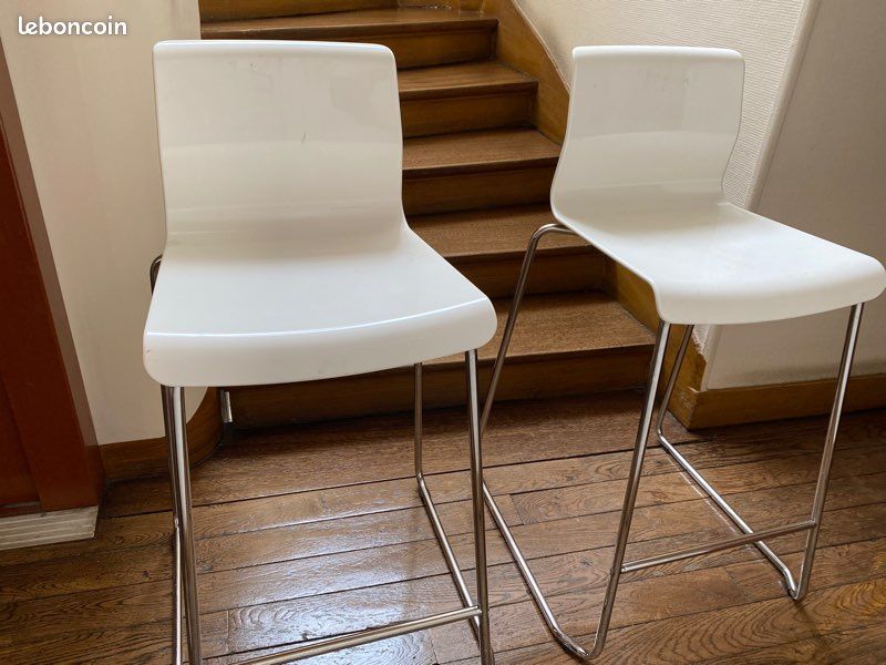 Tabouret blanc (image 3)