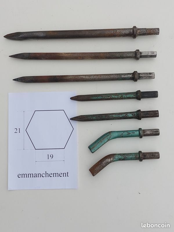 Burins pour marteau piqueur pneumatique (image 1)