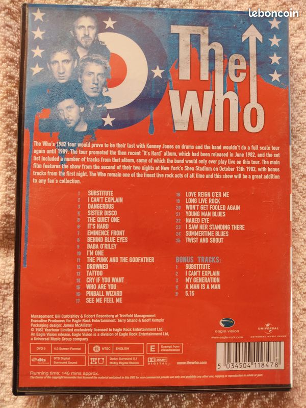 DVD the WHO, live 1982 (image 1)