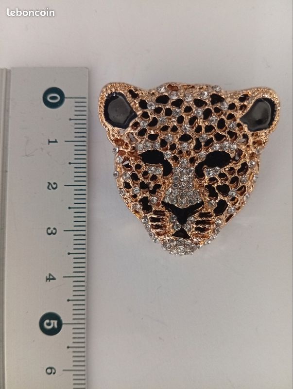 Broche Panthère Tachetée - Bijou Vintage - Idée Cadeau Originale - Occasion