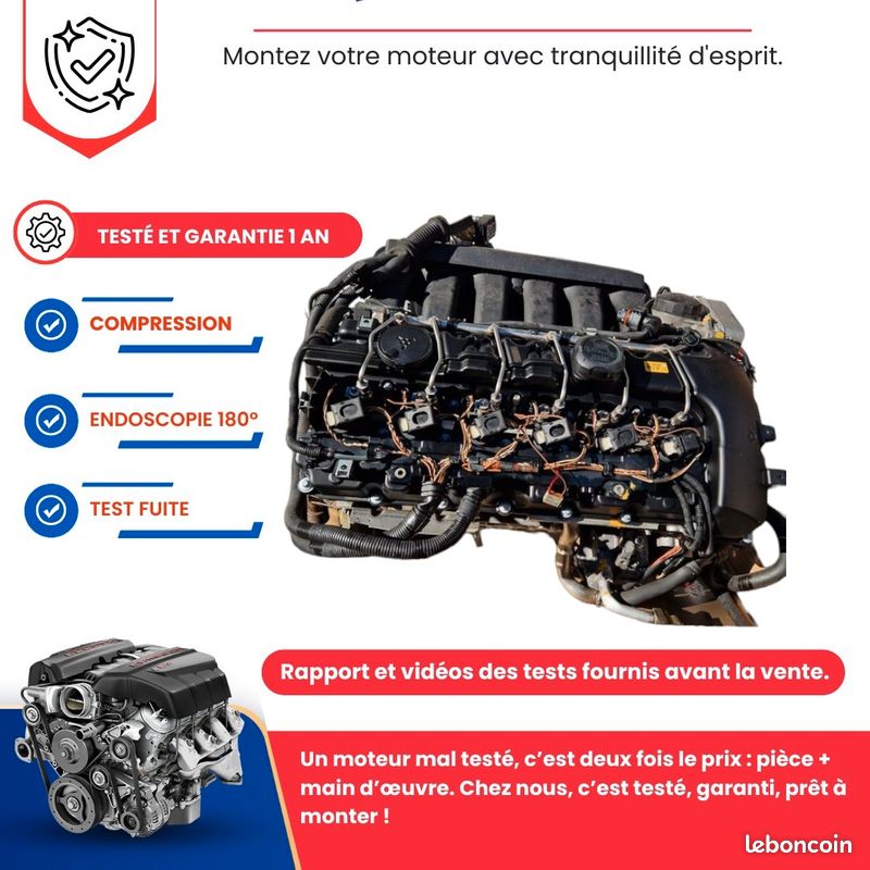 Moteur bmw 325i 330i e90 / 525i 530i e60 / 630i e63 3.0 218cv 258cv 272cv n53b30a (image 3)