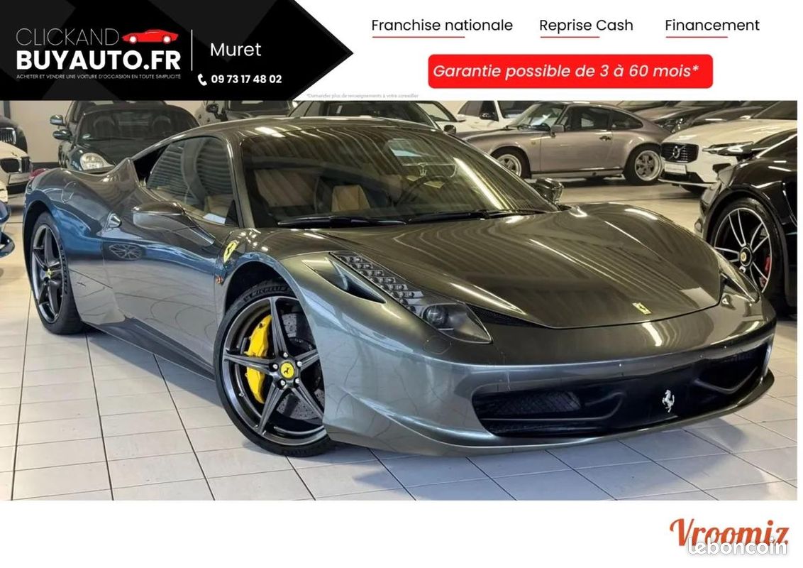 Ferrari 458 Italia COUPE 4.5 570 BVA réf 480 - Voitures