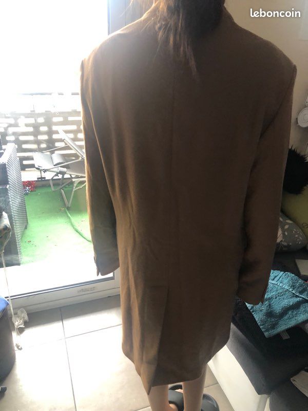 Manteau long marron neuf taille M (image 4)