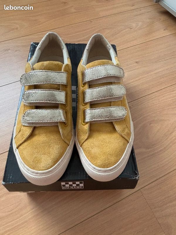 Sneakers Basket Scapa Femme Shoe No Name Scratch Jaune Basket No