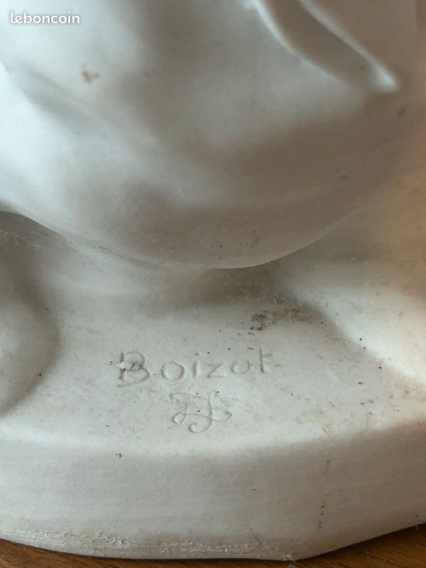 Statue en biscuit époque 19ème d’après Boizot Vierge Enfant hauteur 31,5cm (image 6)