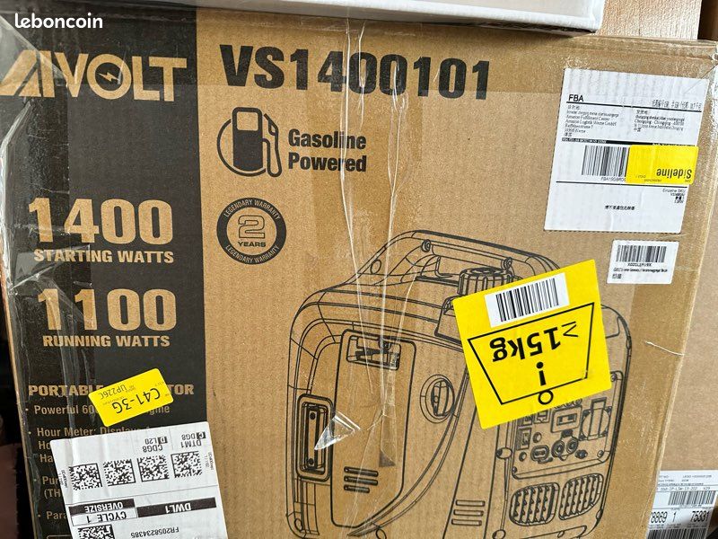 Groupe électrogène Inverter AIVOLT 1400W - Silencieux, 230V/12V/USB, Portable Pour Camping