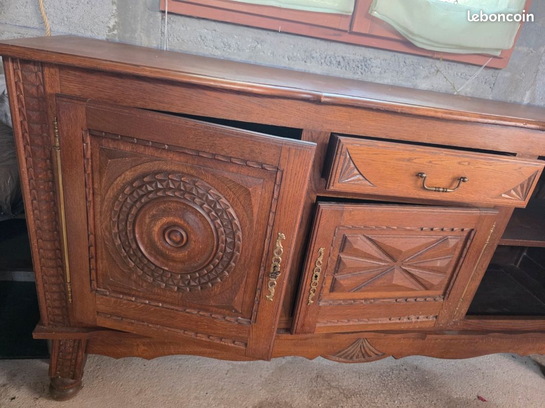 Buffet enfilade rustique bois massif (image 2)