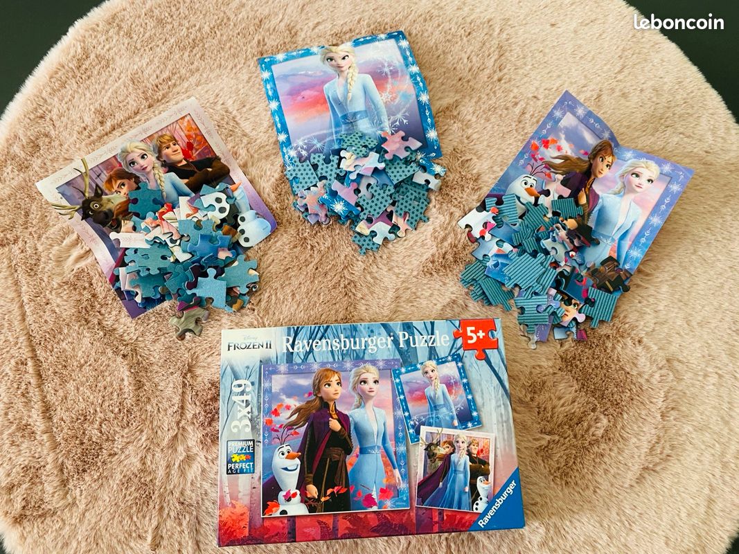 3 Puzzles Reine des neiges Frozen 2 (image 2)