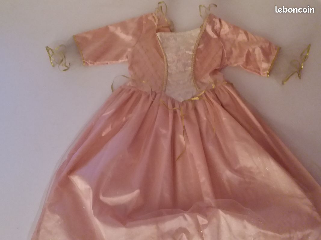 Déguisement princesse Barbie + 1 diadème+ 1 collier étoile avec brillants (image 6)