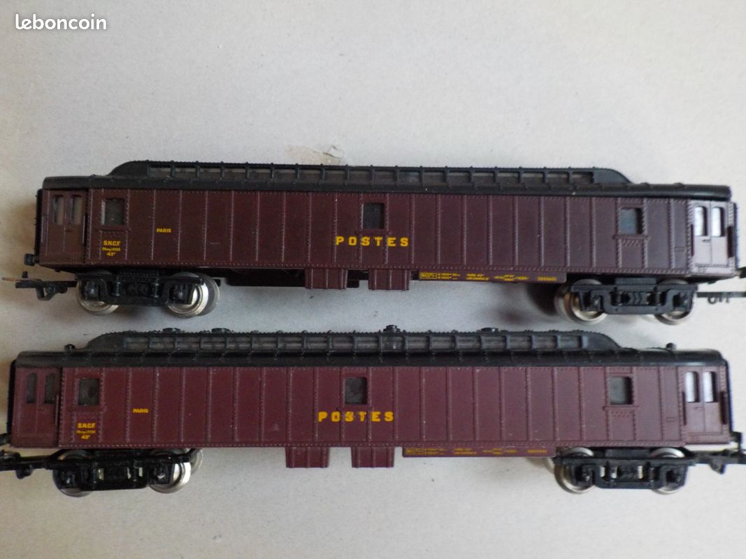RARE TOP ! TRAIN SMCF HO - VOITURE SNCF PA myi.B 45591.43 T POSTES PARIS LYON