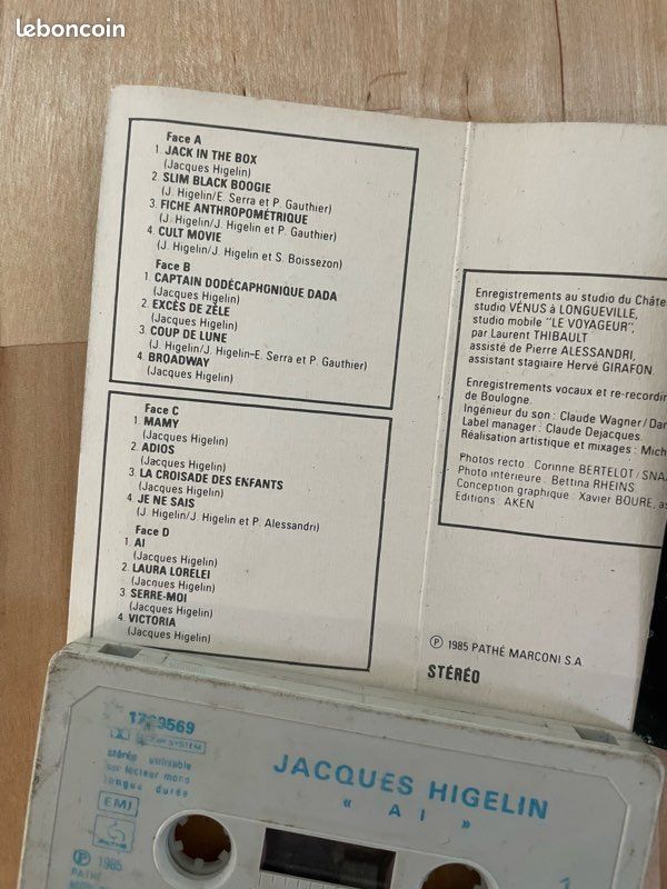 Cassette audio Higelin (image 2)