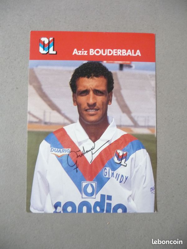 Image footballeur OL dédicacée d'Aziz BOUDERBALA (image 1)