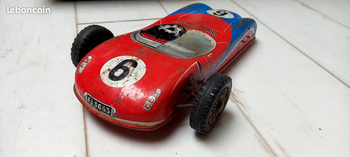 FRANCE JOUET - FJ - TOLE / TIN - VOITURE DE COURSE