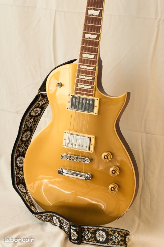 Guitare électrique ESP LTD EC-256 Vintage Gold + sangle (image 2)