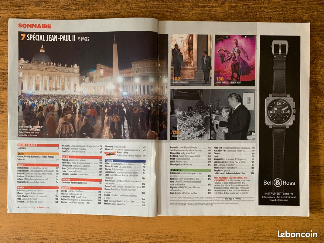 Magazine le point jean paul ii avril 2005 (image 4)