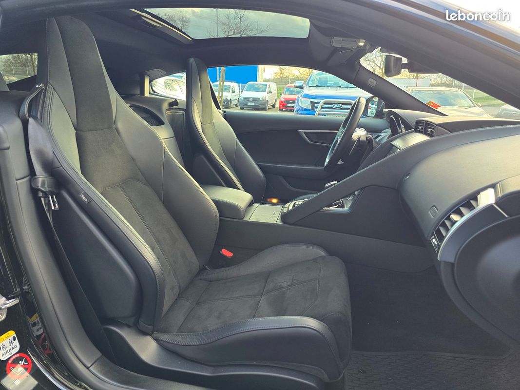 JAGUAR F-TYPE 3.0 V6 SURALIMENTE 380CH R-DYNAMIC AWD MERIDIAN/TOIT PANORAMIQUE/IMMAT Fr (image 12)