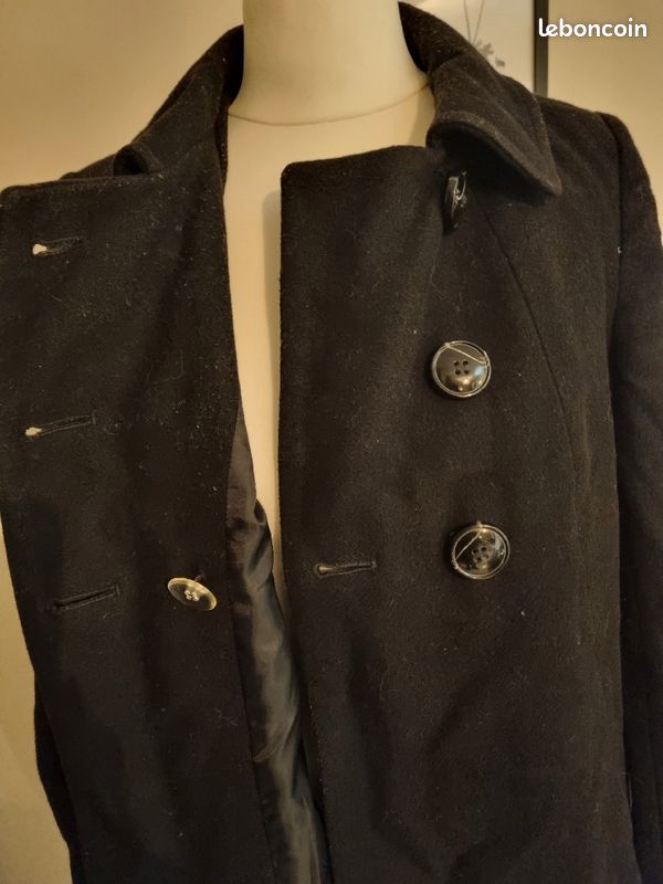 Manteau noir La Redoute taille 34 (image 6)