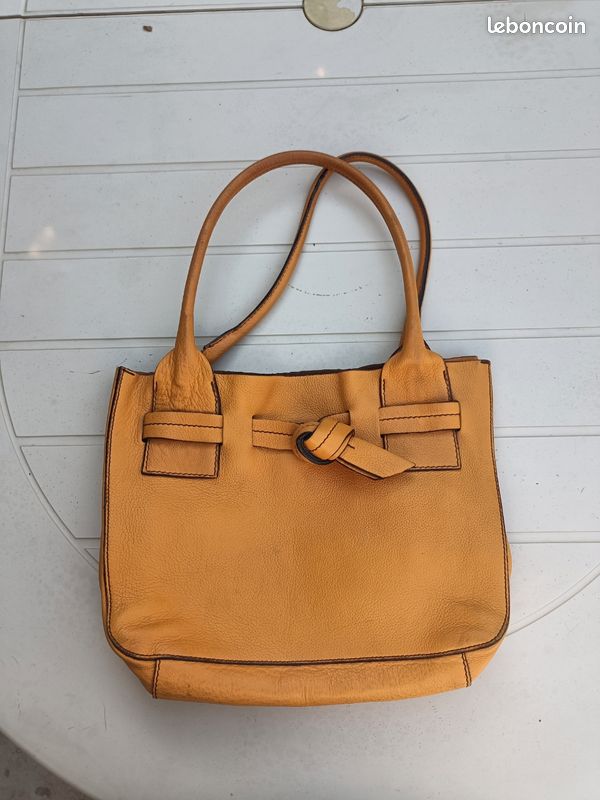 Sac à main jaune orangé (image 5)