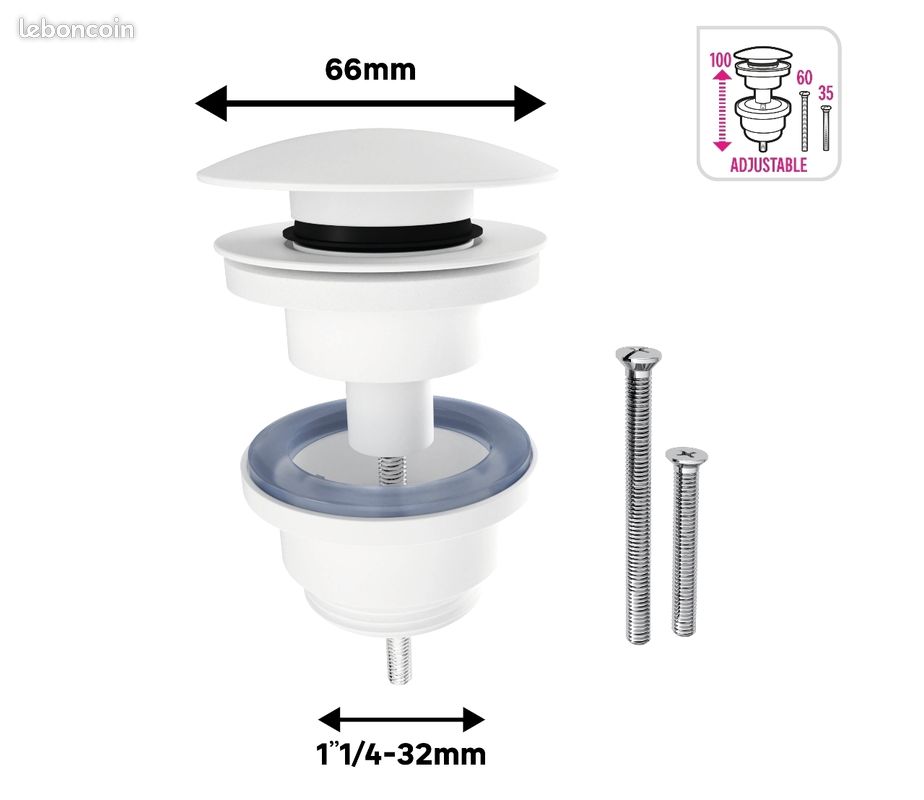 Bonde clic clac pour lavabo (image 4)