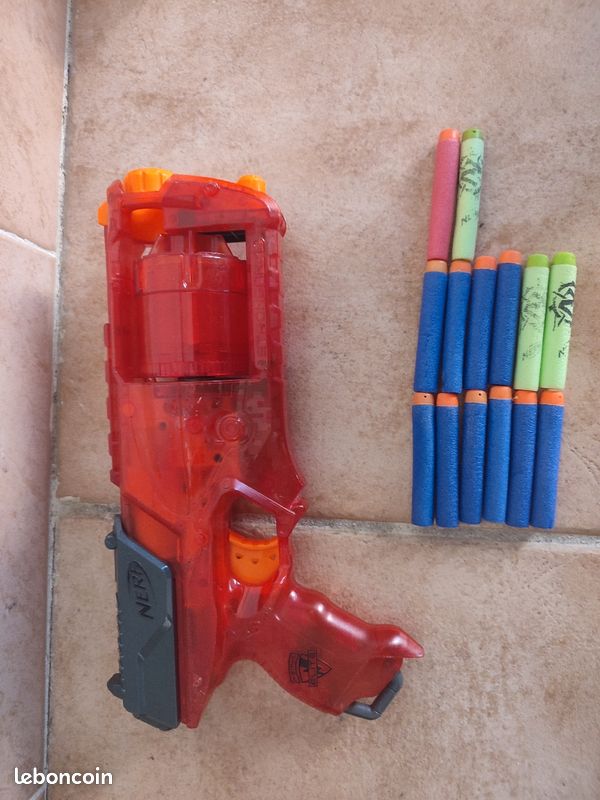 Pistolet nerf 6 coups (image 1)