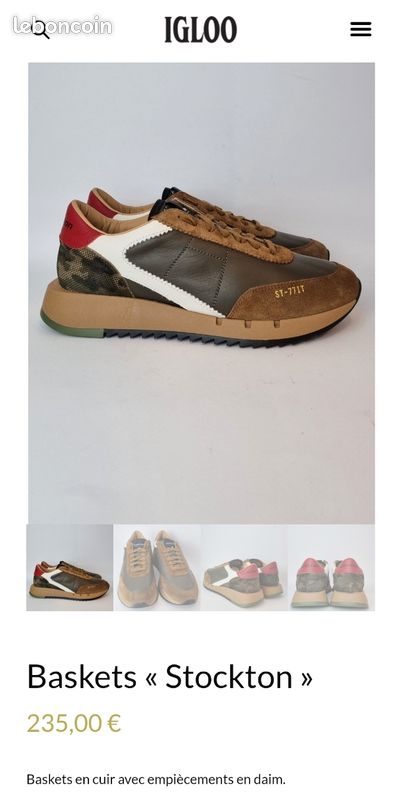Basket stokton véritable cuir (image 9)