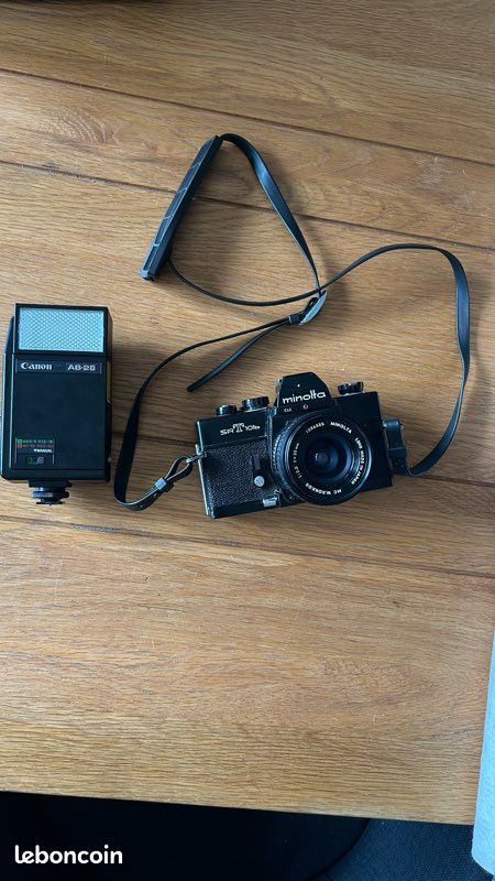 Appareil photo argentique Minolta XG-1 45 mm f2 MD Rokkor Argent et Noir Reconditionné - Appareil photo argentique | fnac Suisse