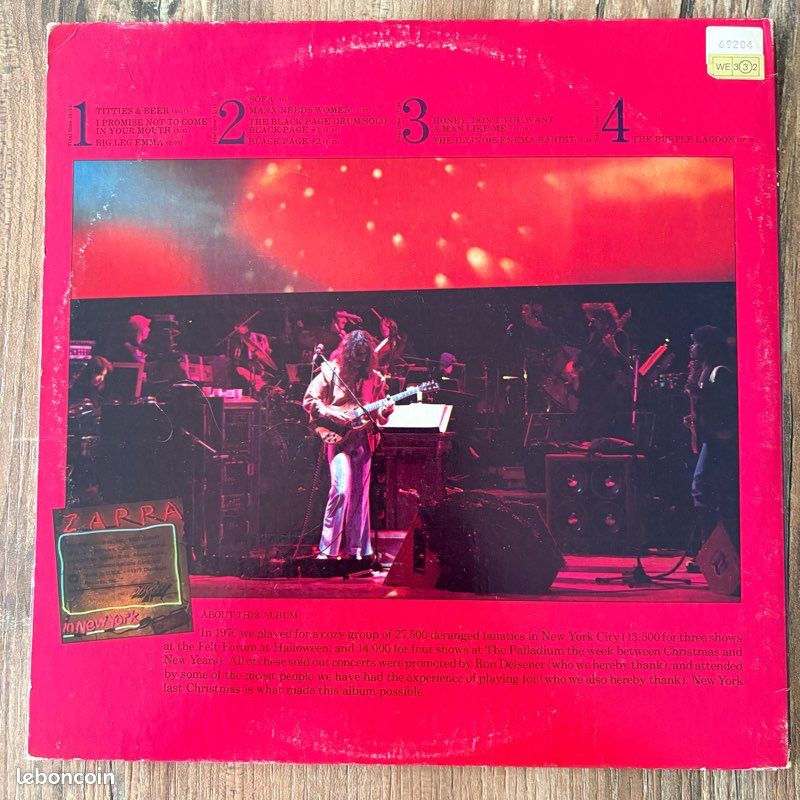 Vinyle - Zappa in New York (image 2)