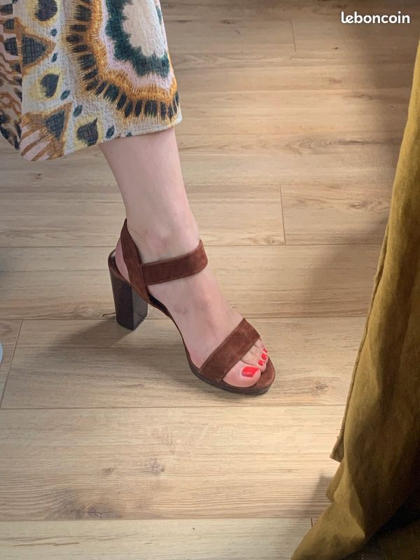 Sandales marron nubuck Minelli T40 (image 5)