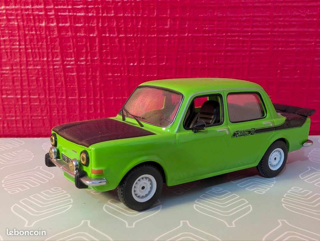 Simca 1000 Rallye 2 Jaune - Provence Moulage 1/43 Résine - Collection France