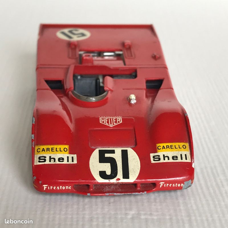 SOLIDO n° 194 : Ferrari 312 PB rouge #51 decal - neuve boîte