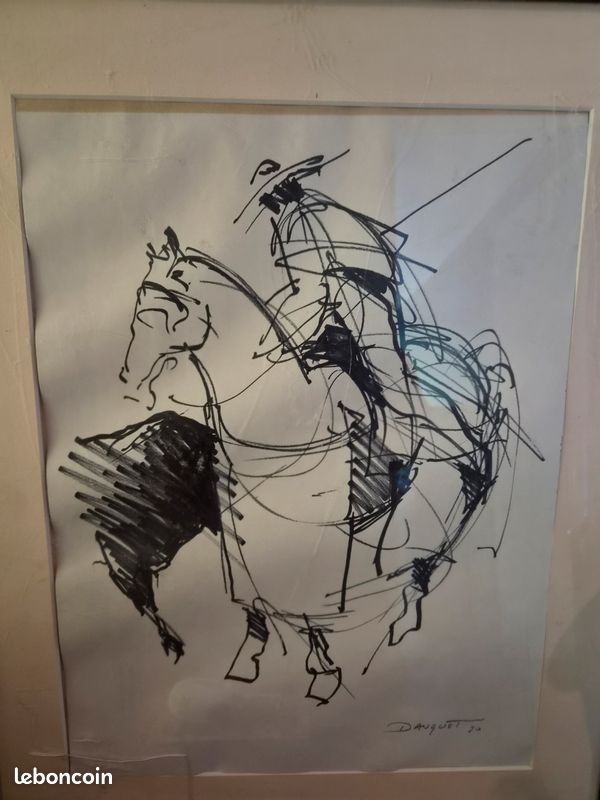 Tableau dessin cavalier Danguet (image 3)