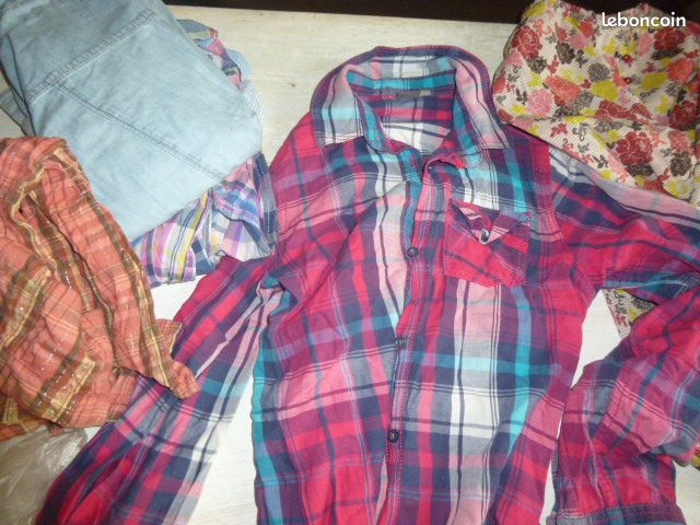 LOT de 6 Chemises ENFANT Fille 9-12ans (image 1)