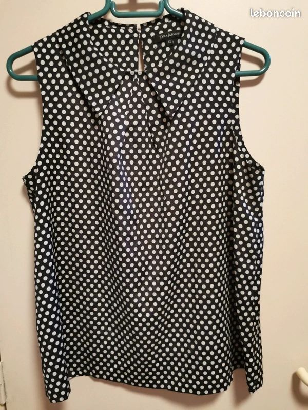 Top blouse haut femme taille 40 marque Tara Jarmon (image 1)
