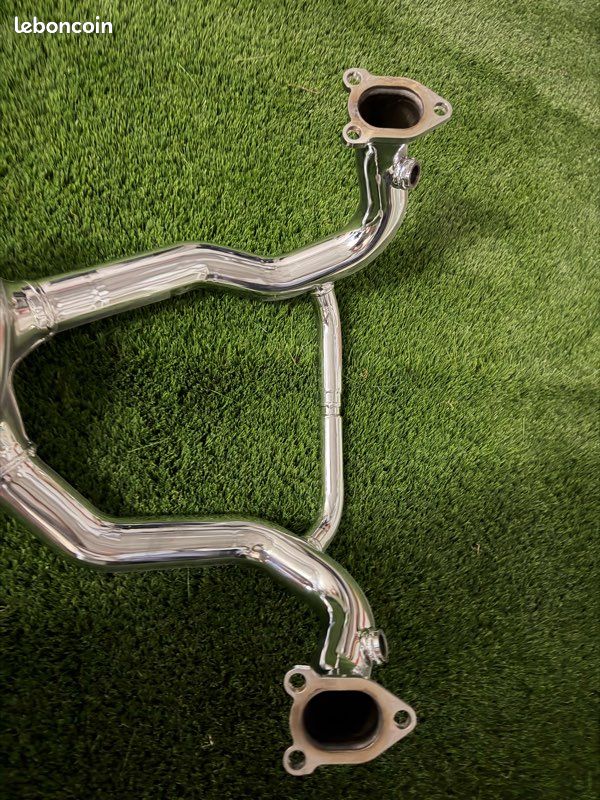 BMW collecteur échappement origine chrome + cartouche d’origine (image 4)