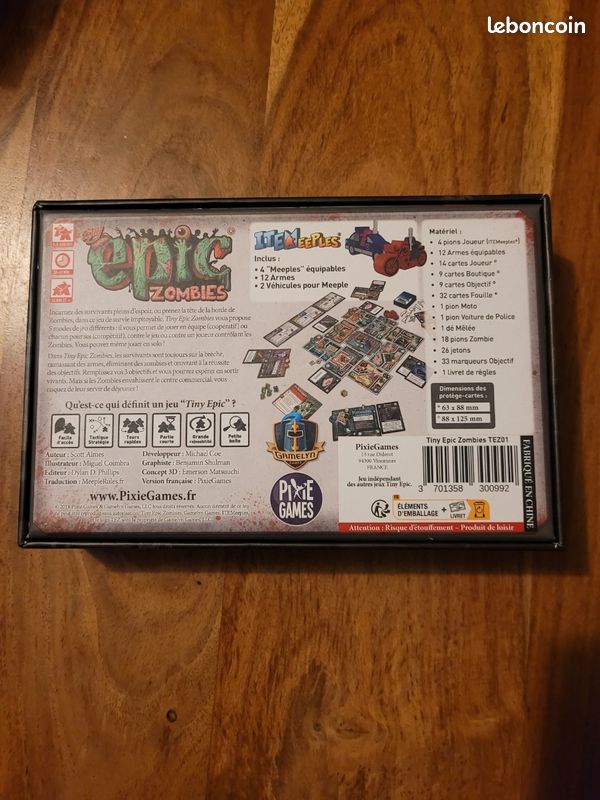 Tiny Epic Zombies Gioco Da Tavolo In Francese - Modalità Cooperativa, Competitiva E Asimmetrica - Gioco Di Sopravvivenza Zombie Per 1-5 Giocatori