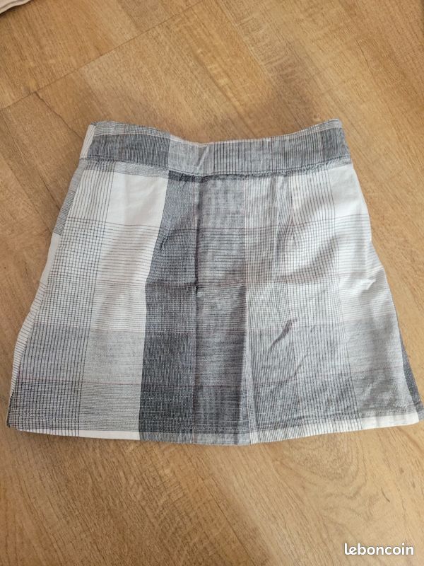 Jupe à Volants Gris 100% Coton The Children's Place - Taille 4 XS Pour Fille - Très Bon état Occasion