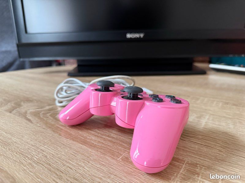 Manette PlayStation 2 PS2 Couleur Rose - Modèle SCPH-10010, Fonctionne Bien, D'occasion En Bon état