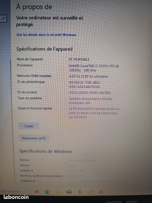 Pc portable Asus windows 10 négociable (image 3)
