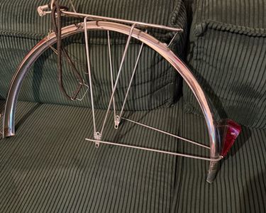 Paire De Garde-boue Chromés Pour Vélo Ancien – Rétro, Occasion