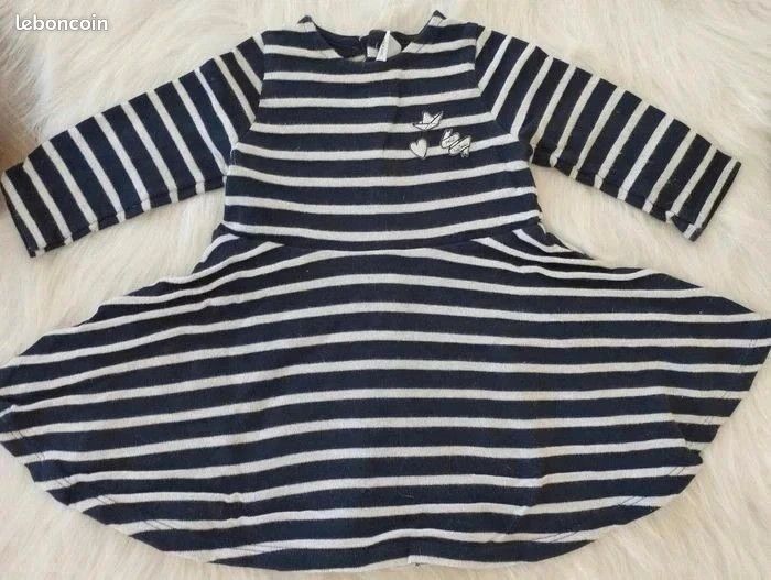 Robe petit bateau 12 mois (image 2)