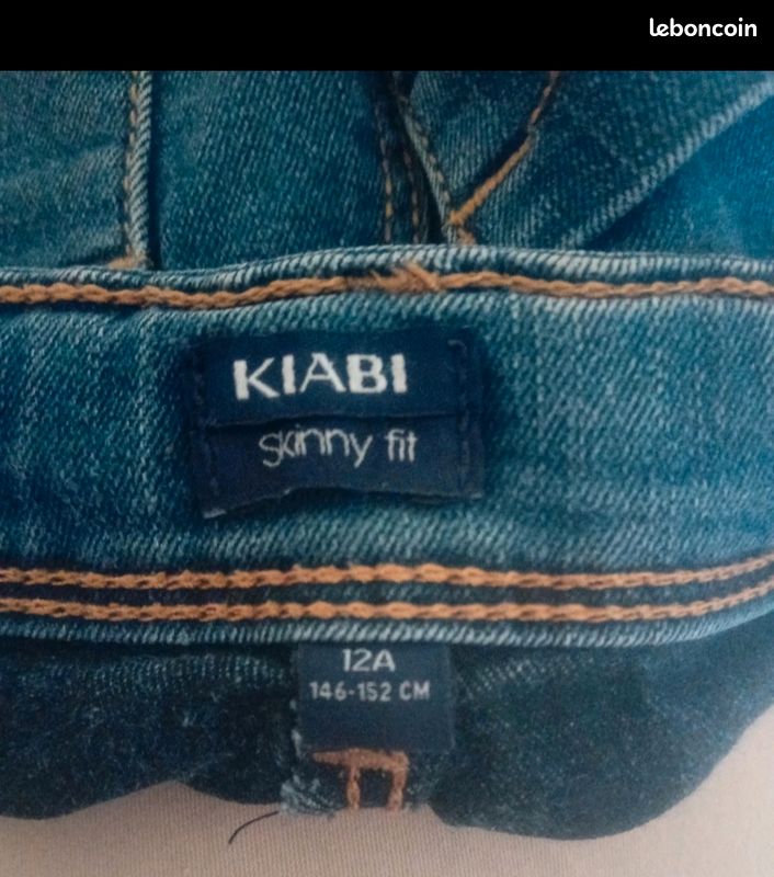 Jean slim stretch 12 ans kiabi (image 3)