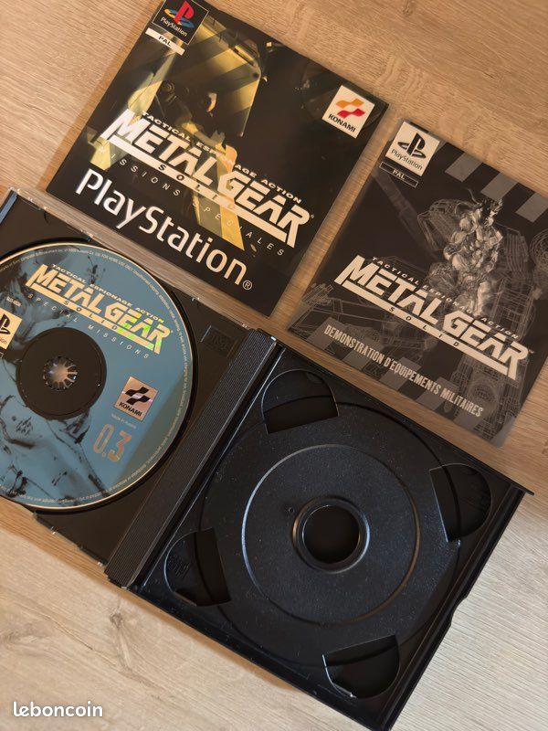 Metal Gear Solid + Missions Spéciales Playstation 1 (RARE